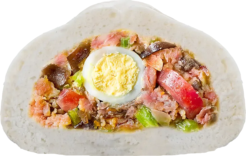 Bánh bao trứng cút